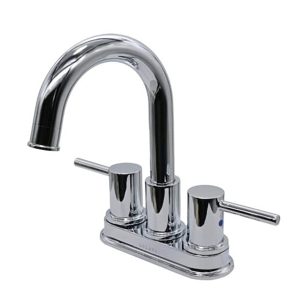 Lulani St. Lucia 2-Handle 4" Centerset Bathroom Faucet in Chrome