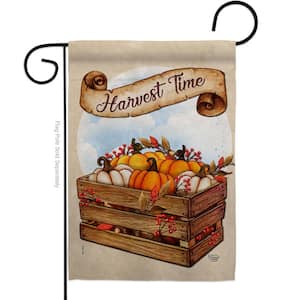13 in. x 18.5 in. Harvest Time Garden Flag Double-Sided Fall Decorative Vertical Flags