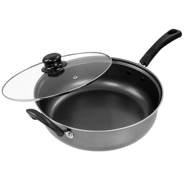 Nuwave 12 Inch 'Everyday Pan' & BBQ Grill Pan 11 Inch with Lids