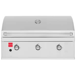 SPIRE 5-Burner Built-In Propane Gas Stone Island Grill in Terra Rosa  860-0032 - The Home Depot