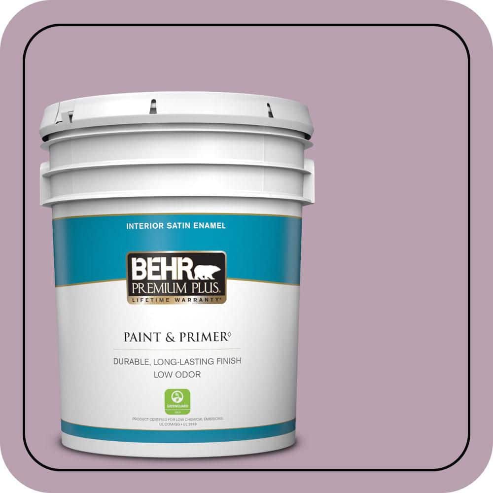 5 gal. #S110-4 Highland Thistle Satin Enamel Low Odor Interior Paint & Primer price history on PriceWatchPro