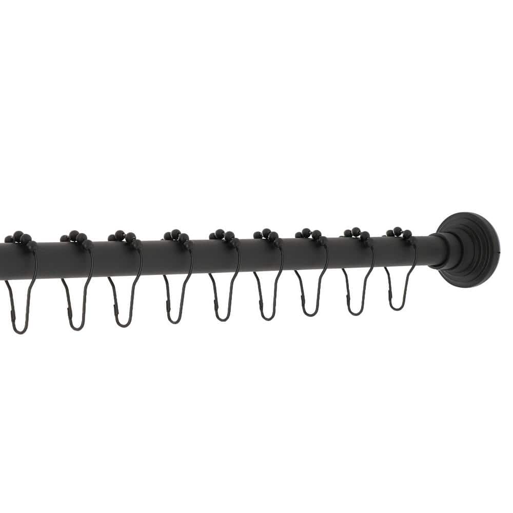 Kingston Brass Edenscape 72 in. Adjustable Shower Rod with Ring in