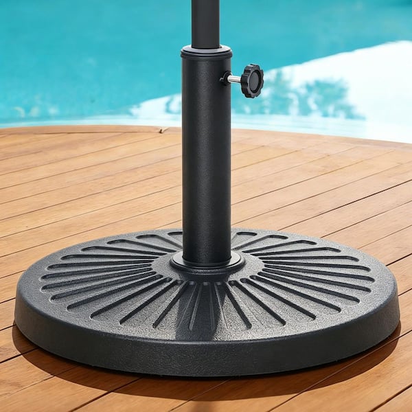 heavy stand for patio umbrella Outsunny Base this classical umbrella base is crafted from solid cement and powder Sunjoy Universal 30 lb. Black