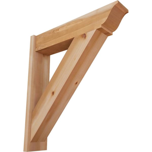 Ekena Millwork 8 in. x 36 in. x 32 in. Western Red Cedar Traditional Smooth Outlooker