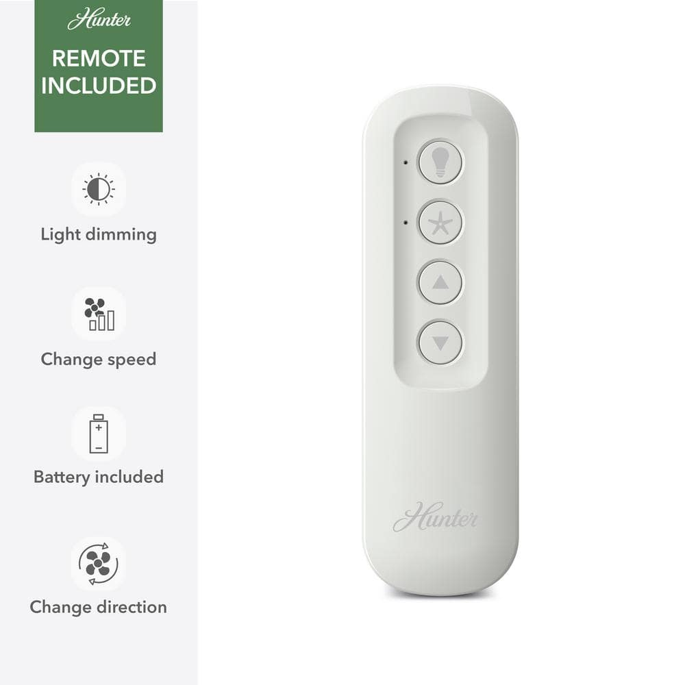 Margo 52" Textured White Ceiling Fan with Light Oak Blades and Remote