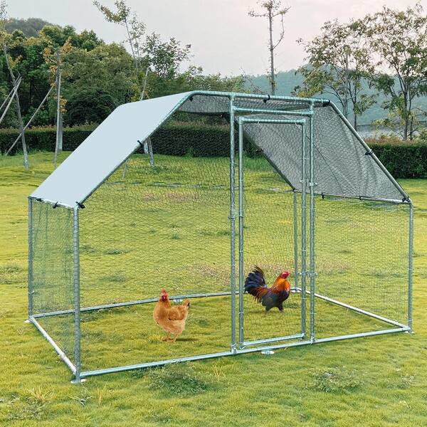 Amucolo 79.2 in. x 6.4 ft. x 9.8 ft. Metal Walk in. Hardware