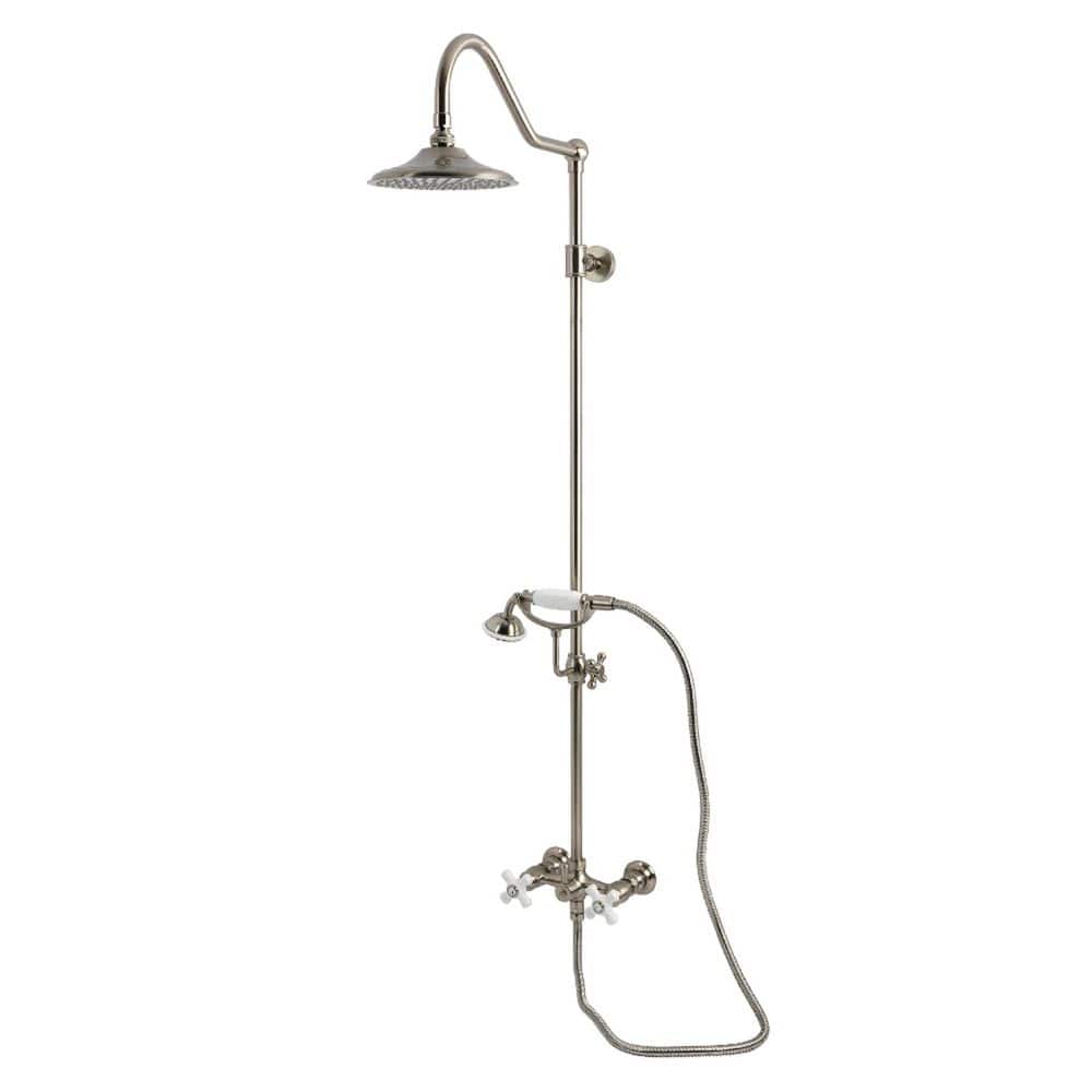 Kingston 3-Handle 1-Spray Shower Combo in Brushed Nickel price history on PriceWatchPro