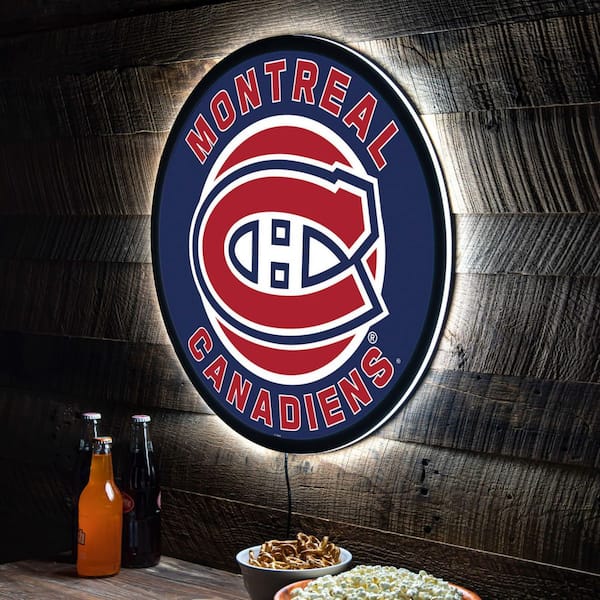 Evergreen Montreal Canadiens Round 23 in. Plug-in LED Lighted Sign