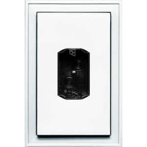 8.125 in. x 12 in. #001 White Jumbo Electrical Mounting Block Centered