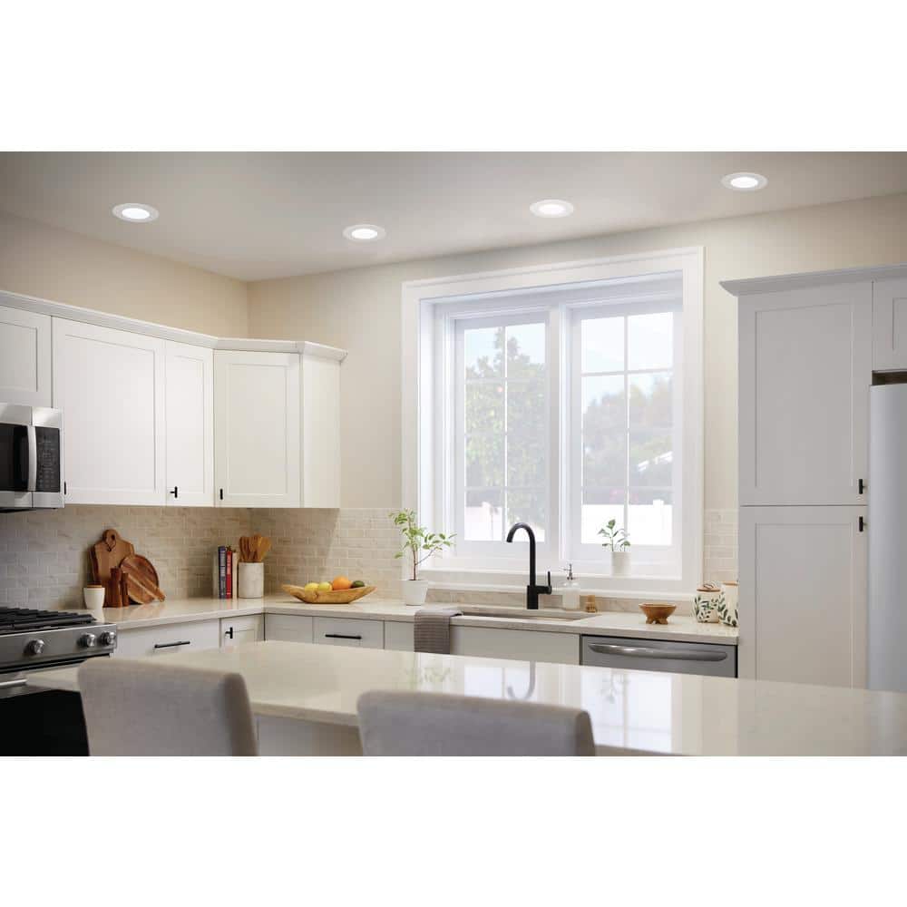 6-inch Soft White Integrated LED Dimmable Recessed Light Trim (4-Pack)