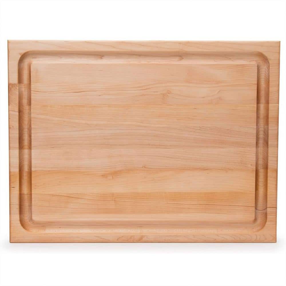 John Boos Large Maple Wood Cutting Board with Juice Groove