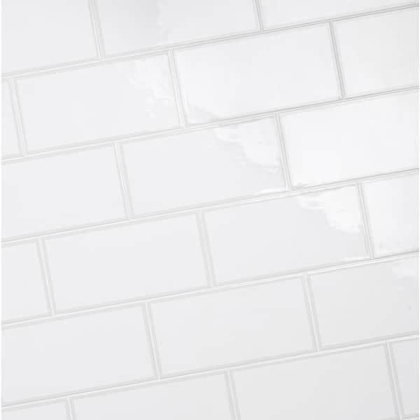 Ivy Hill Tile Siene 2-Tone White 5 in. x 10 in. x 9 mm