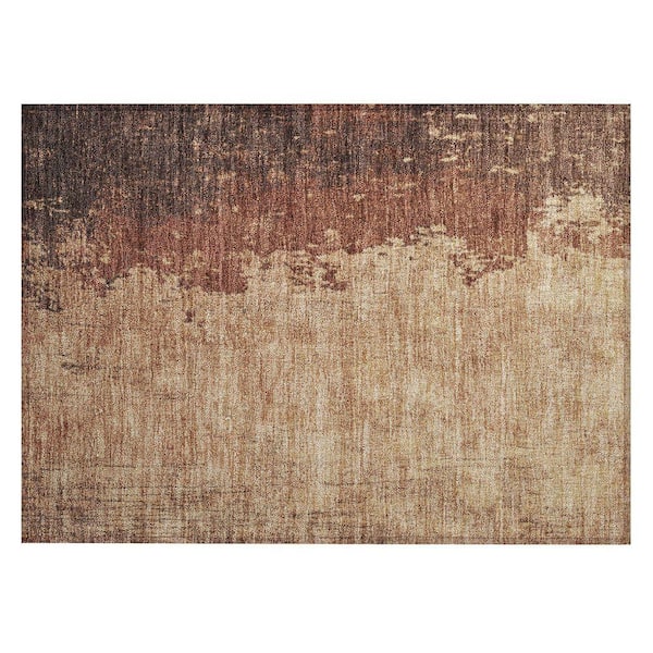 Chantille Machine Washable Indoor/Outdoor Abstract ACN1904 Paprika 2 ft. x 3 ft. Accent Rug