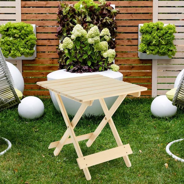 Square natural picnic table Square natural picnic table
