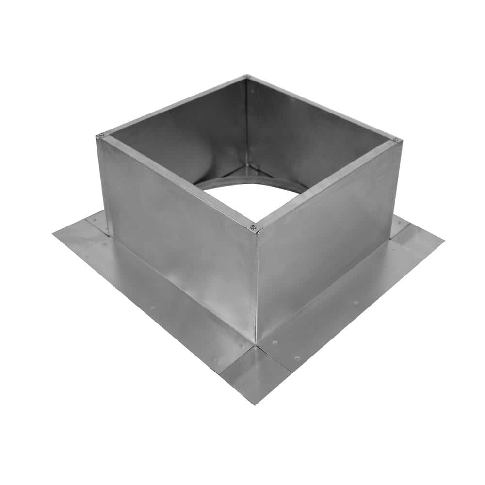 Box is 11 in. Wide x 11 in. Long x 6 in. High Aluminum Roof Curb