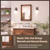 18x26 Rustic Wood Farmhouse Bathroom Vanity Mirror