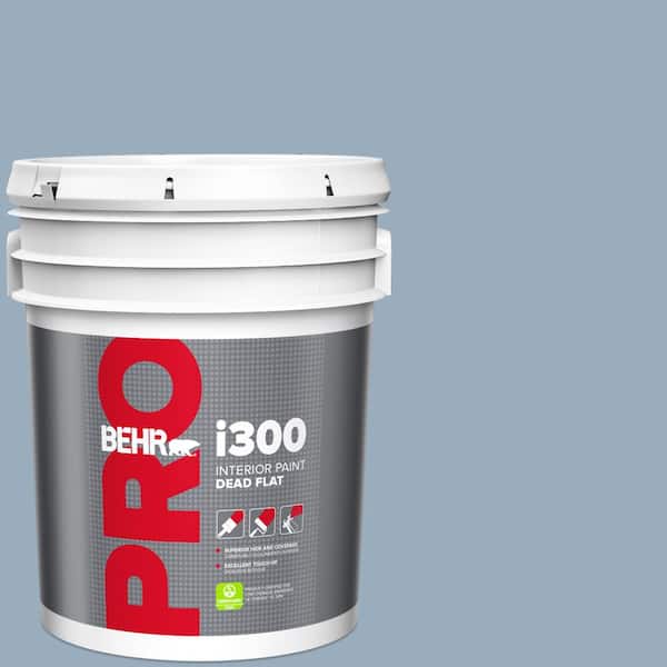 BEHR PRO 5 gal. #S510-3 Ombre Blue Dead Flat Interior Paint
