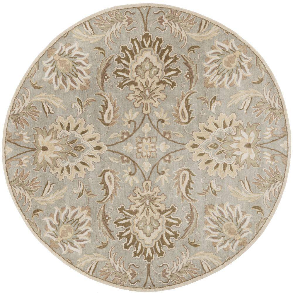 Artistic Weavers Vitrolles Gray 4 ft. x 4 ft. Round Indoor Area Rug