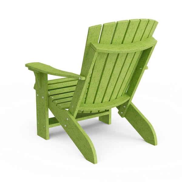 Wildridge Heritage Lime Green Plastic Outdoor Adirondack Chair LCC