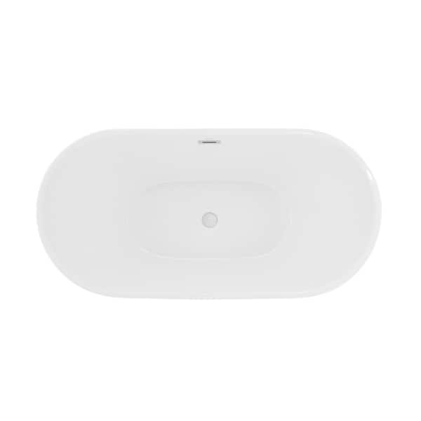 Have a question about Swiss Madison Ivy 67 in. Acrylic Double Slipper  Freestanding Flatbottom Non-Whirlpool Oval Soaking Bathtub in White? - Pg 1  - The Home Depot