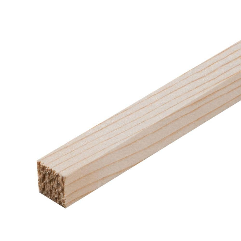 Wood Square Dowel Rods, 1/4-inch x 24, Pack of 25 Wooden Craft