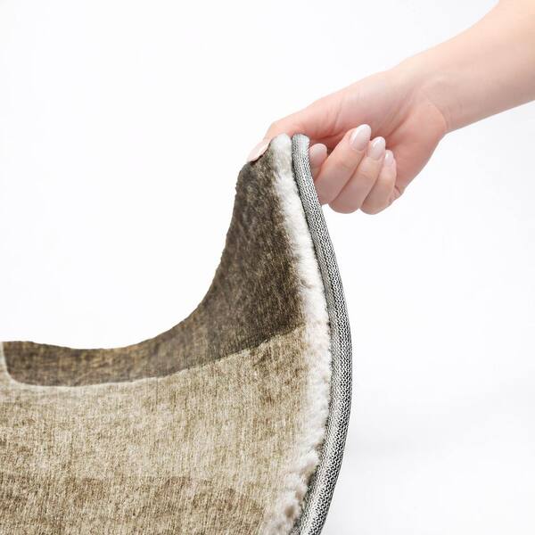 Dream Shag Premium Machine Washable Abstract ADS696 Brown 2 ft. x 3 ft. Accent Rug