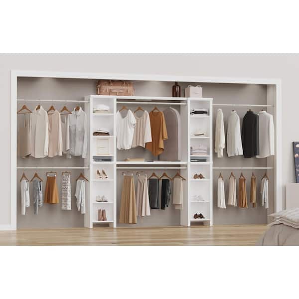 ClosetMaid Impressions 93.94-129.94 in. W White 16-Shelves