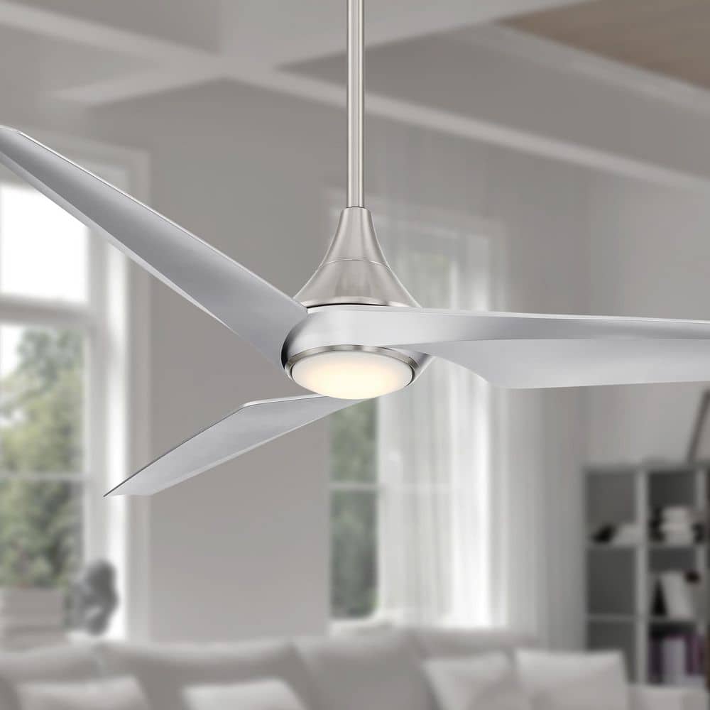 Switch-3 60 in. Smart Indoor Brushed Nickel Dual Mount Ceiling Fan with Integrated LED, Remote Control Included price history on PriceWatchPro