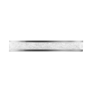 Repose 37 in. Aluminum LED Vanity Light Bar and Wall Sconce, 3500K