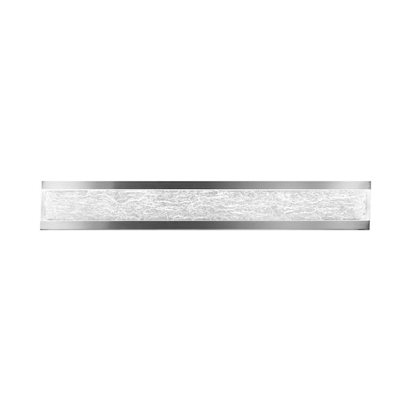 Repose 37 in. Aluminum LED Vanity Light Bar and Wall Sconce, 3500K