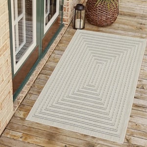 Viola Ivory 2 ft. x 3 ft. Indoor/Outdoor Area Rug