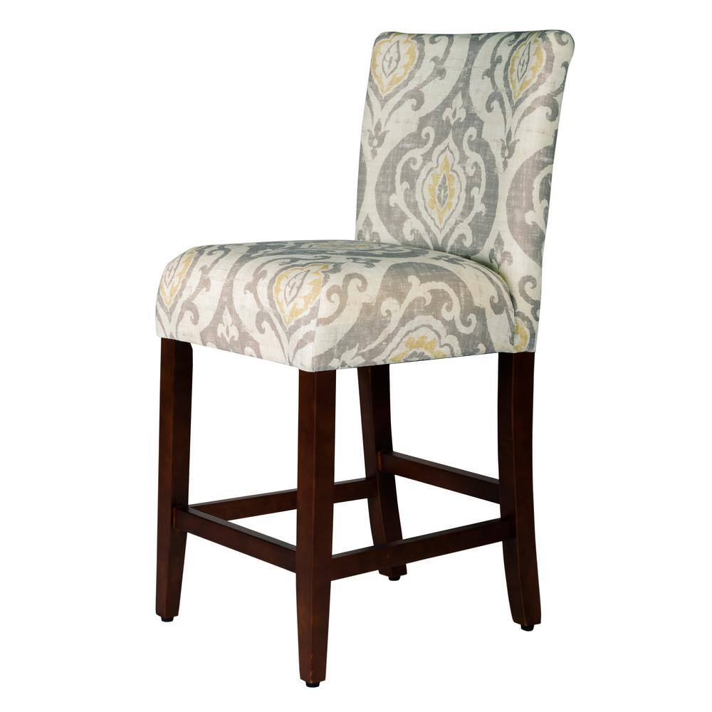 Suri 24" Brown Wood Counter Height Barstool
