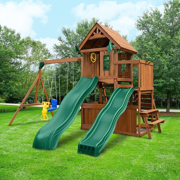 Swing-N-Slide Playsets DIY Knightsbridge Deluxe Wooden