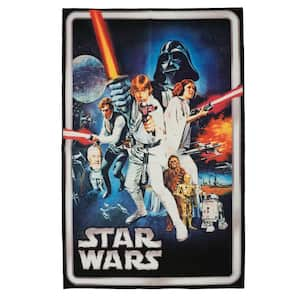 Star Wars Movie Cover Multi-Colored 4 ft. x 6 ft. Indoor Polyester Area Rug