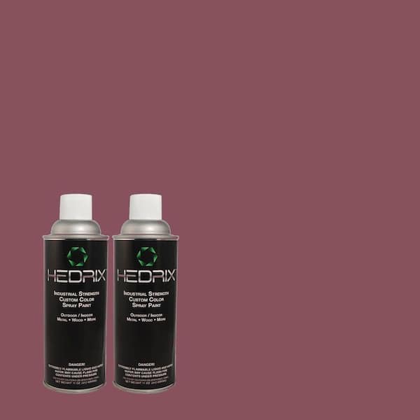 Hedrix 11 oz. Match of 690D-7 Radicchio Low Lustre Custom Spray Paint (2-Pack)
