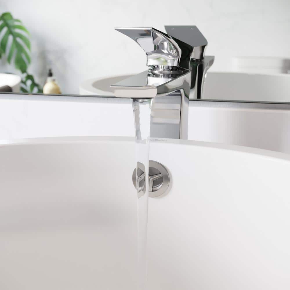 Monaco Chrome Single-Handle High Arc Bathroom Faucet