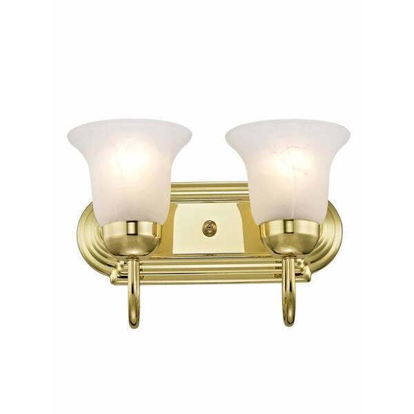 Polished Brass Bathroom Lights Everything Bathroom   Polished Brass Livex Lighting Vanity Lighting 1072 02 64 600 