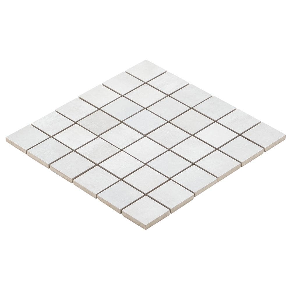 Ivy Hill Tile Hempstead Pearl 4 in. x 0.39 in. Matte Porcelain Mosaic