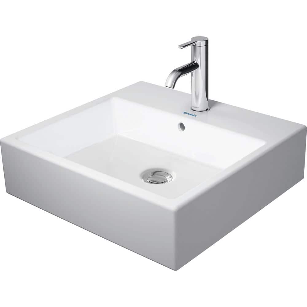 Vero 19.63 in. Vessel Bathroom Sink 18.5 in. White Ceramic With Single Faucet Hole and Overflow price history on PriceWatchPro
