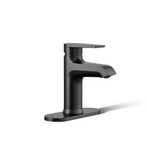 Hint Single Hole 1.2 GPM Single-Handle Bathroom Sink Faucet in Matte Black