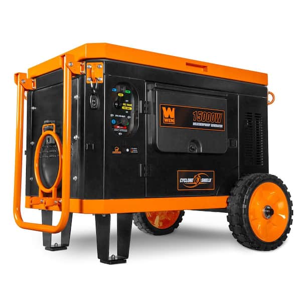 15,000-Watt Tri-Fuel Weatherproof Electric-Start 120V/240V Gas, Propane, and Natural Gas Generator, 550cc Engine