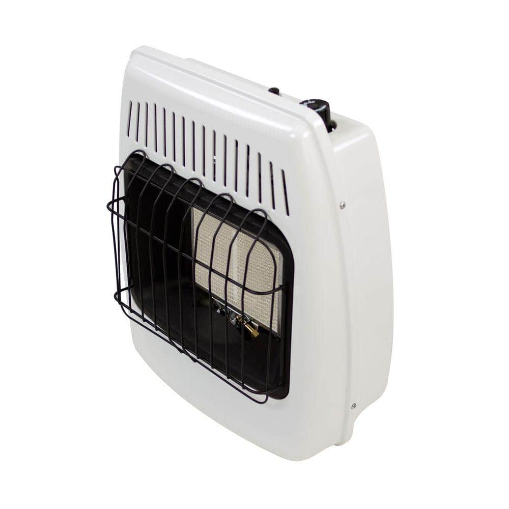 White 12,000 BTU Propane Infrared Wall-Mounted Heater