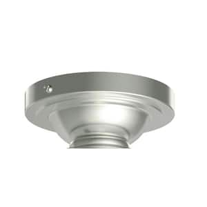 1-Light Silver Semi-Flush Mount Ceiling Light