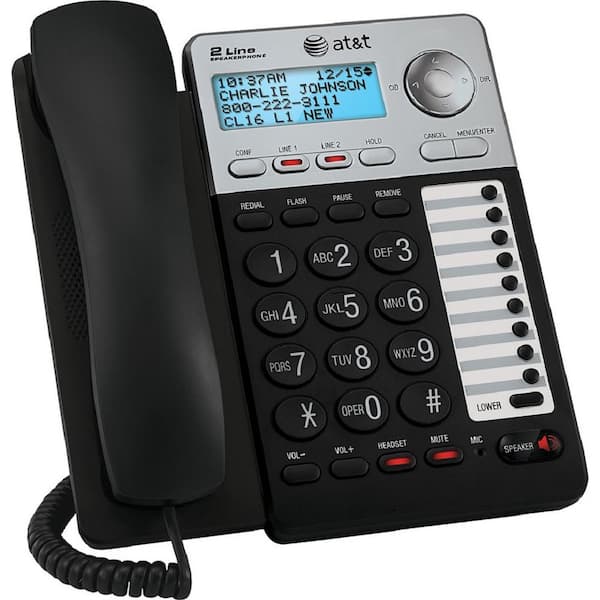 Panasonic 2-Line Cordless Phone System with 1 Handset - Answering