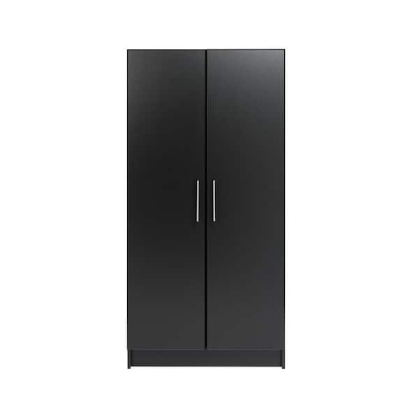 Prepac Wood Freestanding Garage Cabinet In Black (32 In. W X 65 In. H X ...