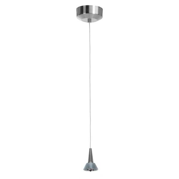 Access Lighting Tungsten 4-Watt Brushed Steel Integrated LED Pendant