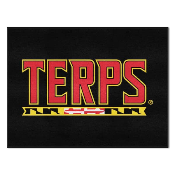 FANMATS Maryland Terrapins Black 3 ft. x 4 ft. All-Star Area Rug