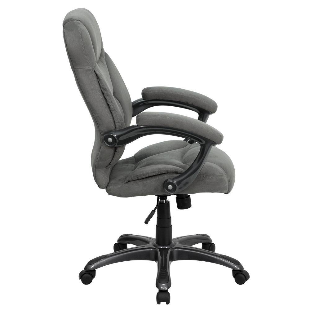 Gray Microfiber High Back Ergonomic Executive Swivel Chair