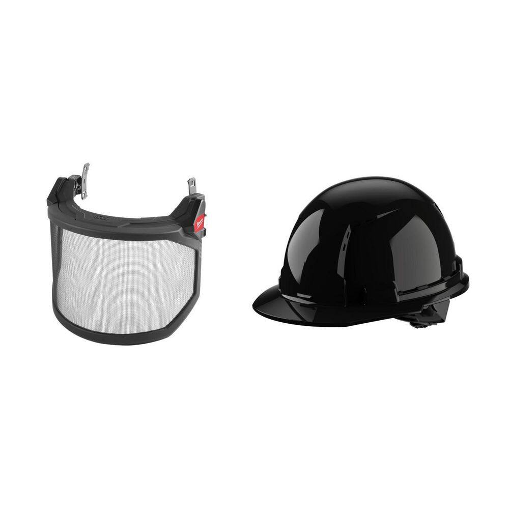 Milwaukee BOLT Mesh Full Faceshield with (5) BLK Front Brim Vent w ...
