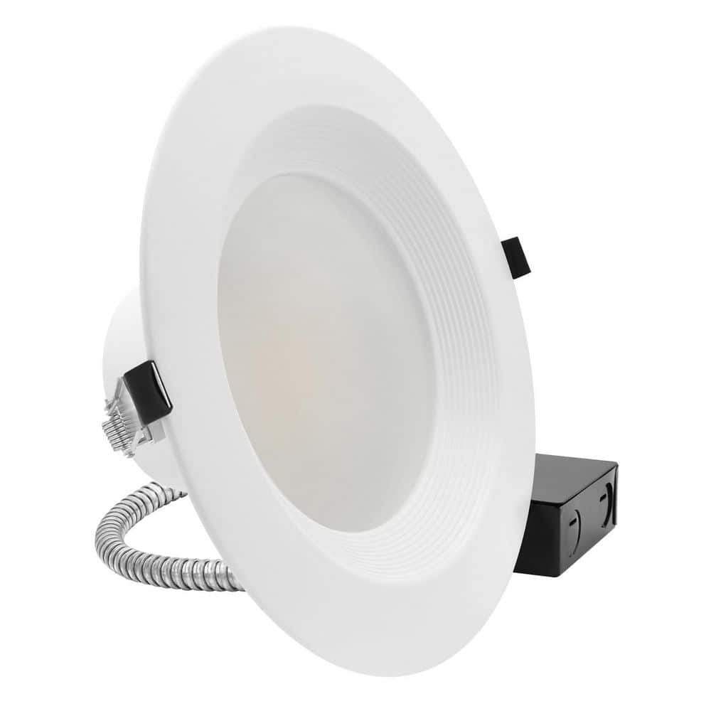 8 In. Integrated LED Commercial Recessed Light, 5CCT, Dimmable, 16W-27W, Up to 2700LM, IC Rated, 120-277V, Baffle Trim price history on PriceWatchPro